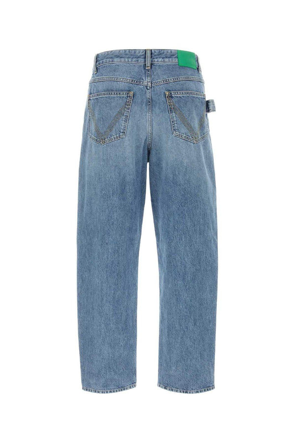 Bottega Veneta Washed Wide Leg Denim Jeans - Men