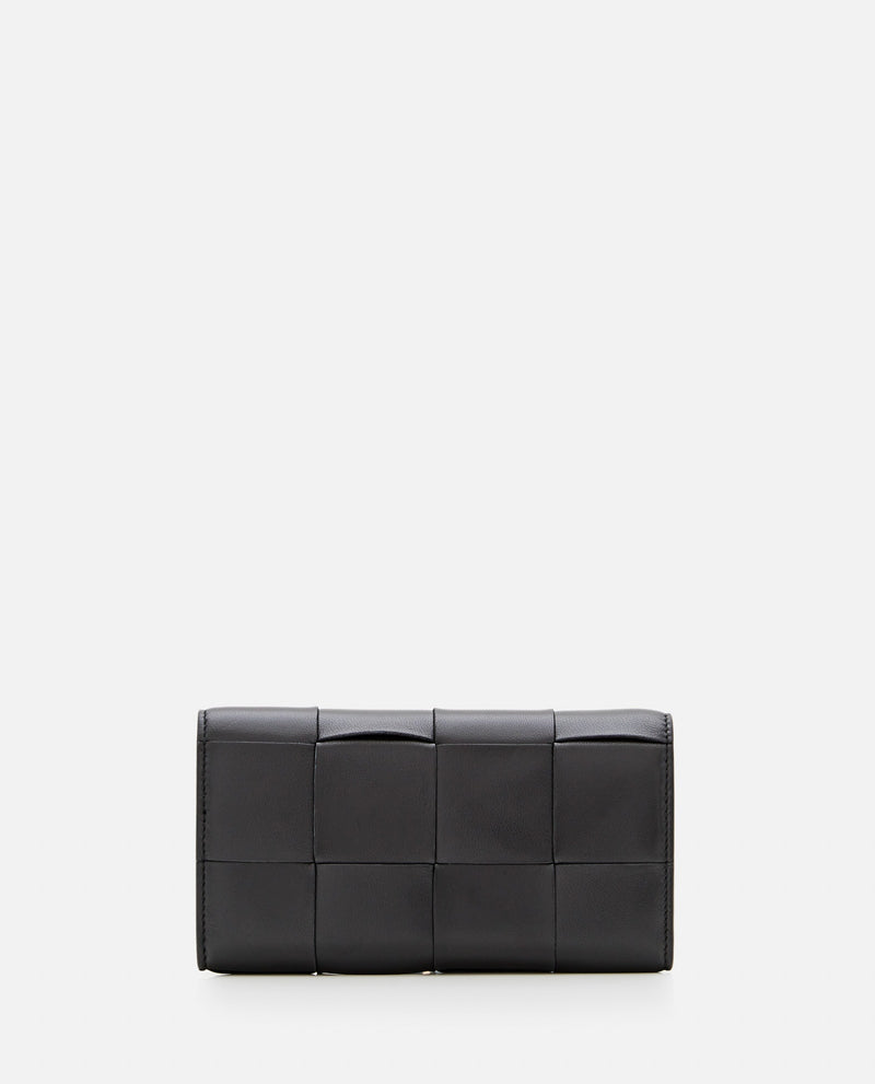 Bottega Veneta Continental Wallet In Maxi Intrecciato Nappa Leather - Women