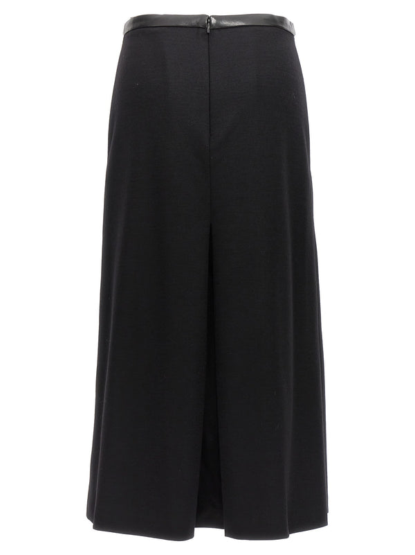 Saint Laurent Midi Skirt In Wool - Women