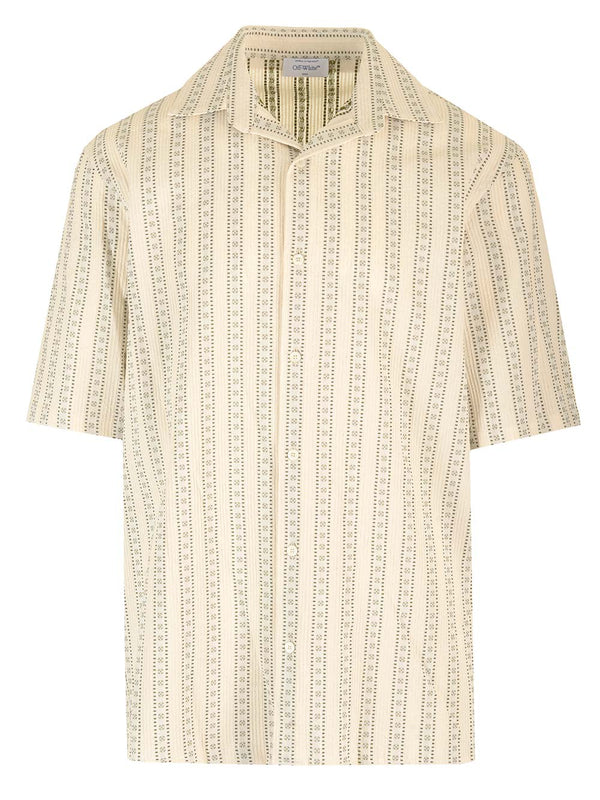 Off-White Short Sleeve Bowling Shirt - Men