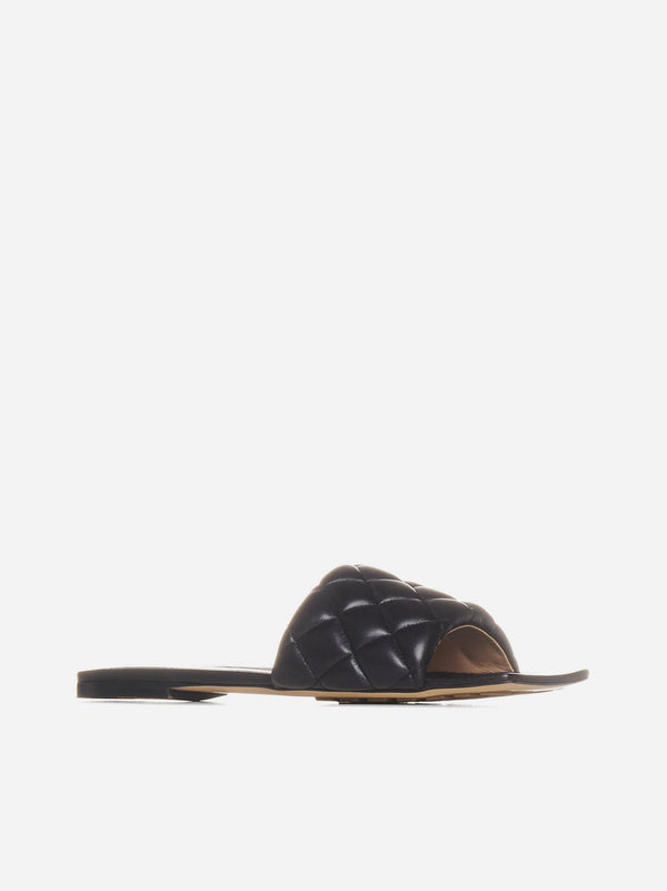 Bottega Veneta Padded Intrecciato Leather Flat Sandals - Women