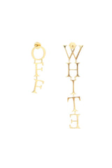 Off-White Logo Pendant Earrings - Women