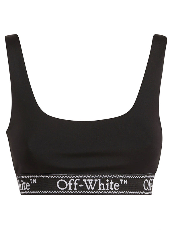 Off-White Logo Band Sporty Top - Women