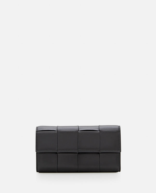 Bottega Veneta Continental Wallet In Maxi Intrecciato Nappa Leather - Women