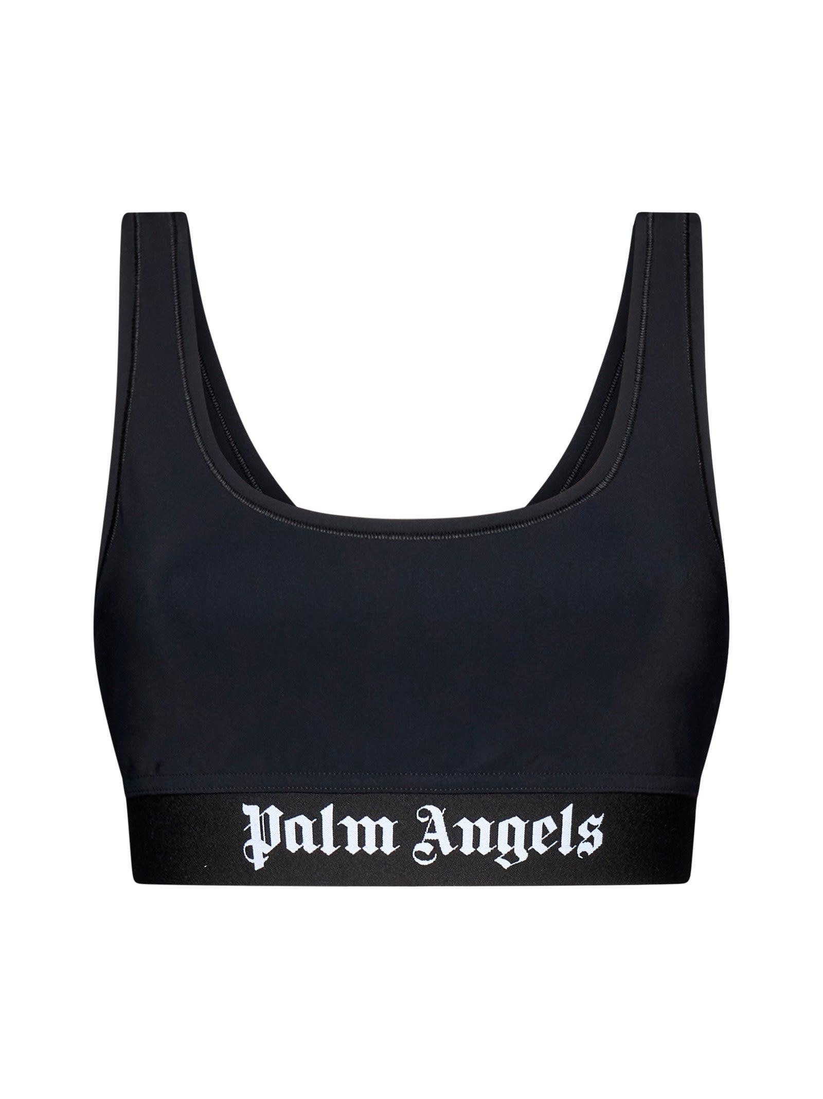 Palm Angels Black Sports Bra With White Logo - Women – Piano Luigi