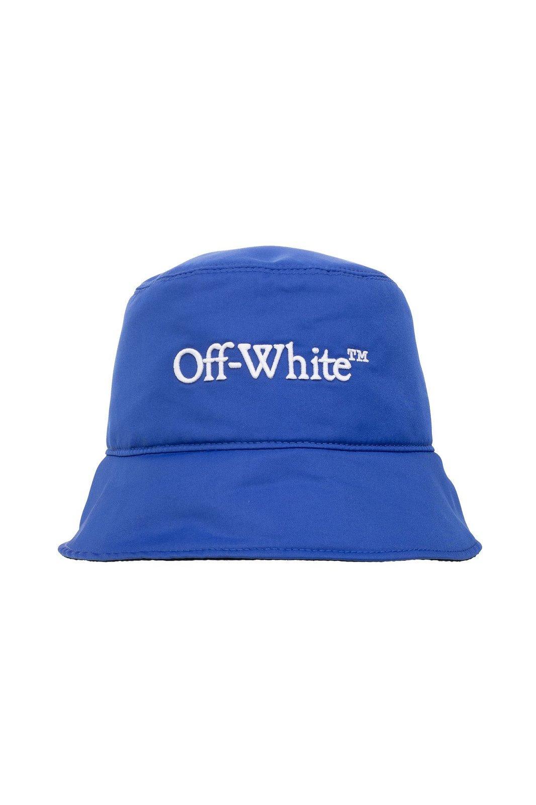 Off-White Logo Embroidered Bucket Hat - Women