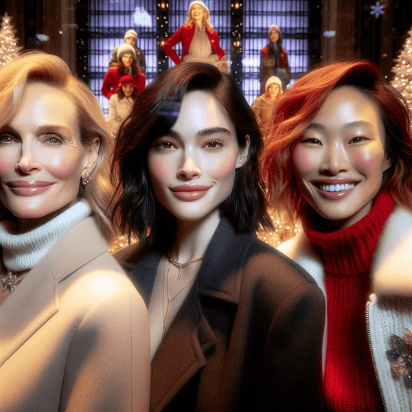 Celebrities Jennifer Lawrence, Rachel Zegler, and Lola Tung join forces to kick off the festive season with the renowned department store’s annual mesmerizing window display extravaganza. - Piano Luigi