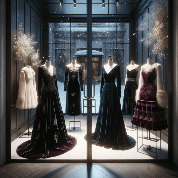 Discover the Most Exquisite Winter Wardrobe: 32 Velvet Dresses to Shop, Radiating Opulence and Elegance - Piano Luigi