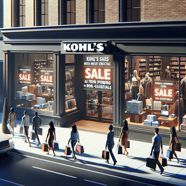 Kohl's Fails to Meet Expectations as Consumers Prioritize Essential Purchases and Cut Back on Non-Essentials - Piano Luigi