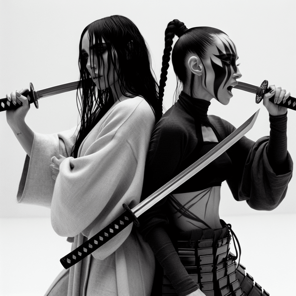 Rosalía and Bjork's Sensational "Oral" Music Video: Unveiling Stripped-Back Fashion and Samurai Sword Mastery - Piano Luigi