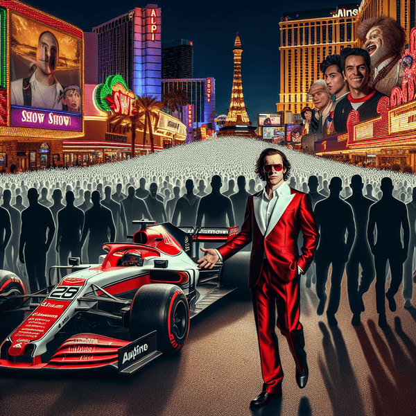 Unleashing Chaos in Sin City: Formula 1’s Alpine Takes Vegas by Storm, Emerging as the Ultimate Celeb Attraction - Piano Luigi