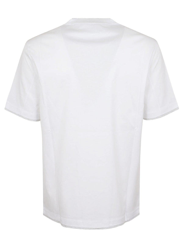 Brunello Cucinelli Chest Logo Regular T-shirt - Men