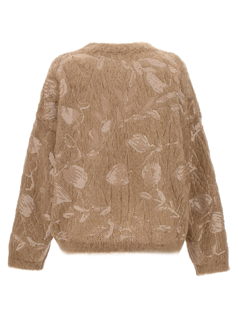 Brunello Cucinelli Sequin Embroidery Sweater - Women