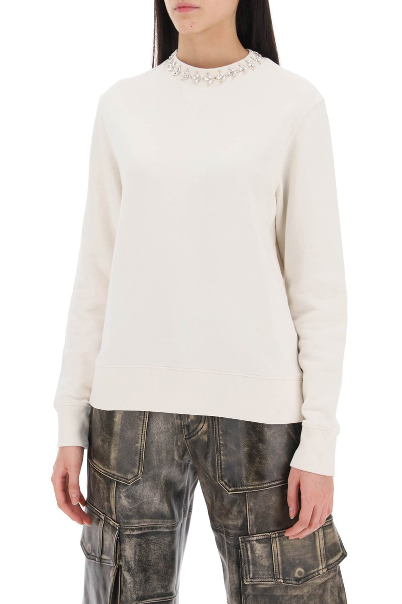 Golden Goose Lavinia Crewneck Sweatshirt With Rhinestones - Women