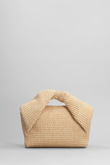 J.W. Anderson Twisted Hand Bag In Beige Cotton - Women