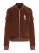 AMIRI Brown Stack Velour Track Jacket - Men