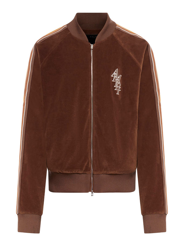 AMIRI Brown Stack Velour Track Jacket - Men