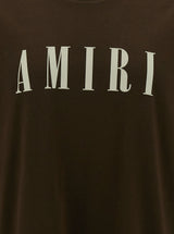 AMIRI Brown T-shirt With Contrasting Logo Print In Cotton Man - Men