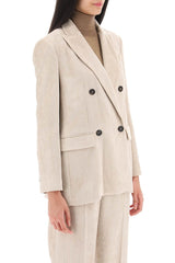 Brunello Cucinelli Double-breasted Flap Pockets Jacket - Women