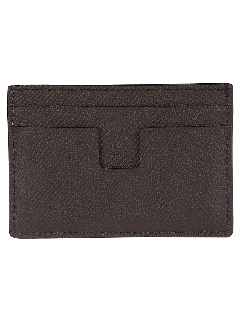 Tom Ford Logo Plaque Classic Credit Card Holder - Men