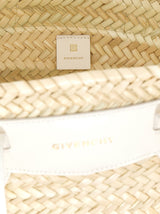 Givenchy Ivory Medium Voyou Basket Bag In Raffia - Women