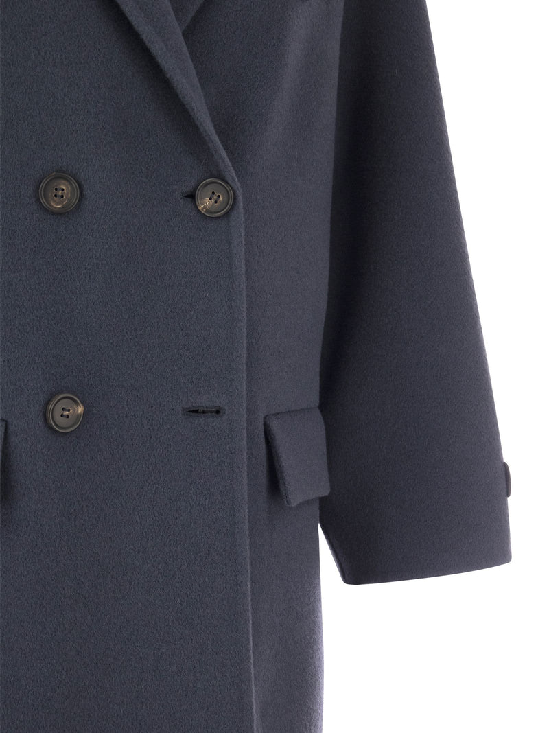 Brunello Cucinelli Wool And Cashmere Double-breasted Coat - Women