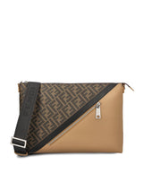 Fendi Ff Motif Printed Slim Messenger Bag - Men