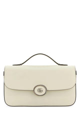 Gucci Ivory Leather Small Petite Gg Handbag - Women - Piano Luigi