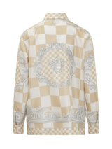 Versace Silk Shirt With Contrast Medusa Print - Women