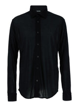 Tom Ford Camicia In Jersey Di Seta Lucida - Men