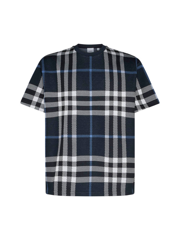 Burberry Check Pattern T-shirt - Men