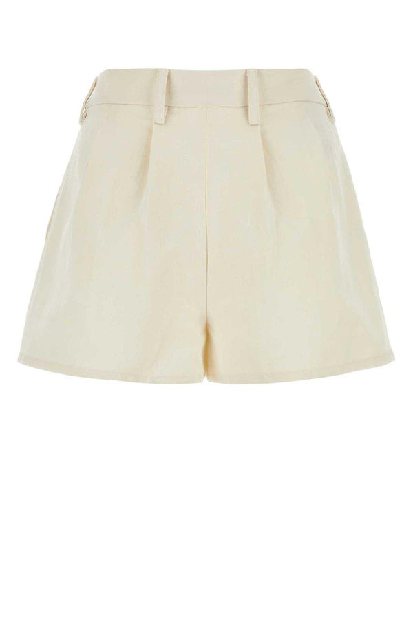 Prada Belted Pleated Shorts - Women