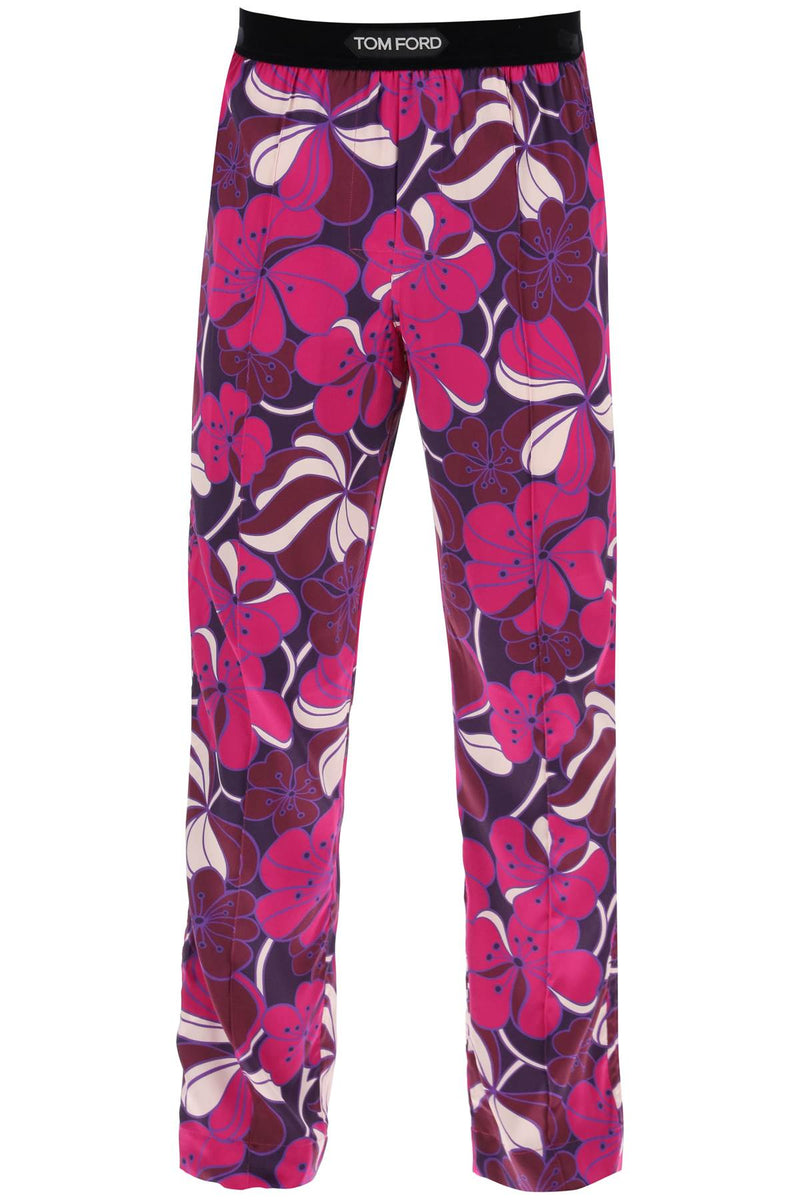 Tom Ford Pajama Pants In Floral Silk - Men