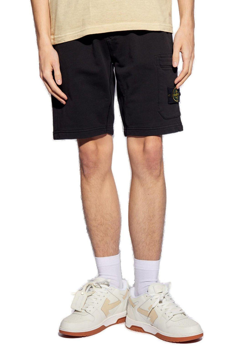 Stone Island Drawstring Logo Patch Shorts - Men