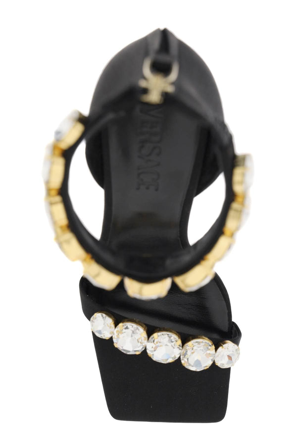 Versace Black Satin Sandal - Women