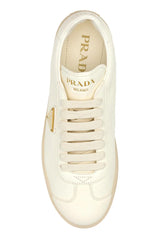 Prada Ivory Leather Downtown Sneakers - Women