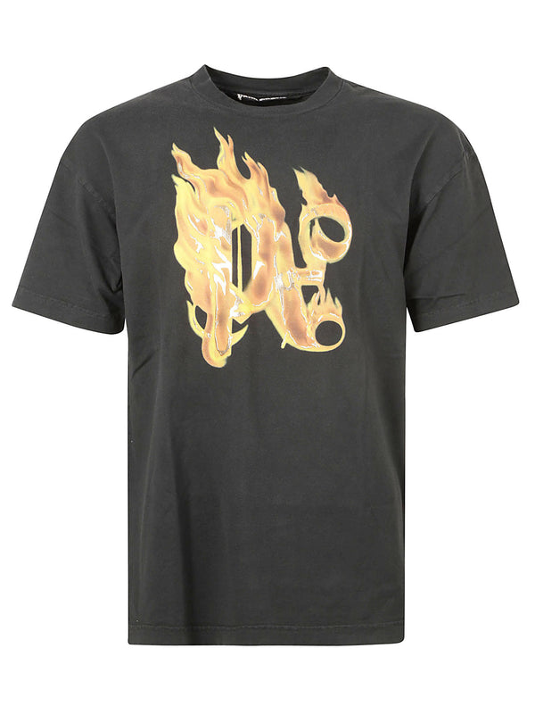 Palm Angels Burning Monogram T-shirt - Men