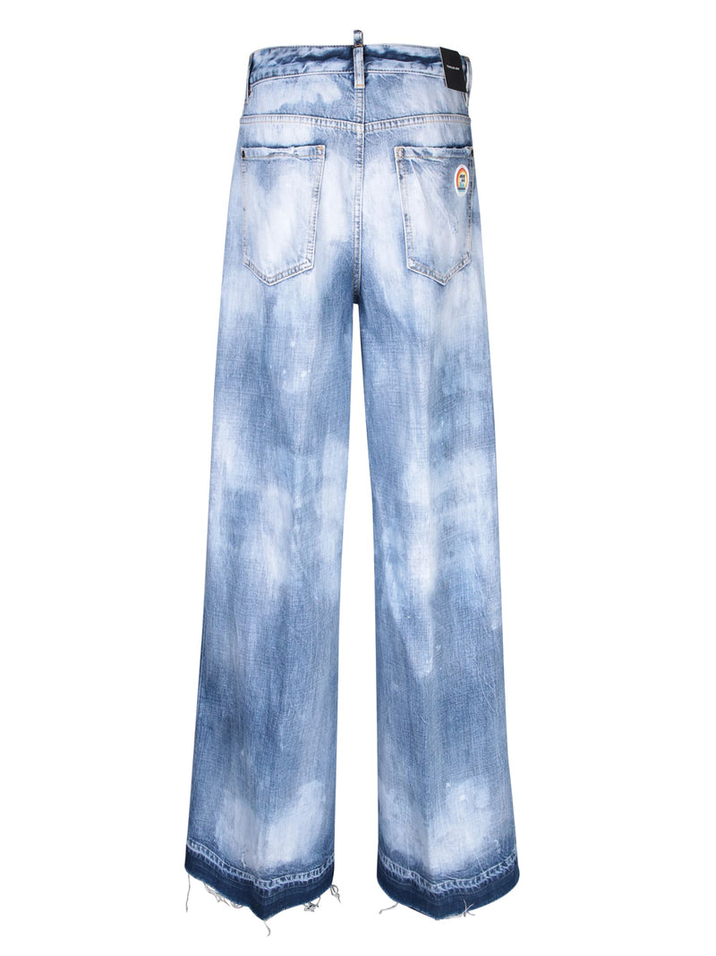 Dsquared2 Traveller Light Washed Light Blue Jeans - Women