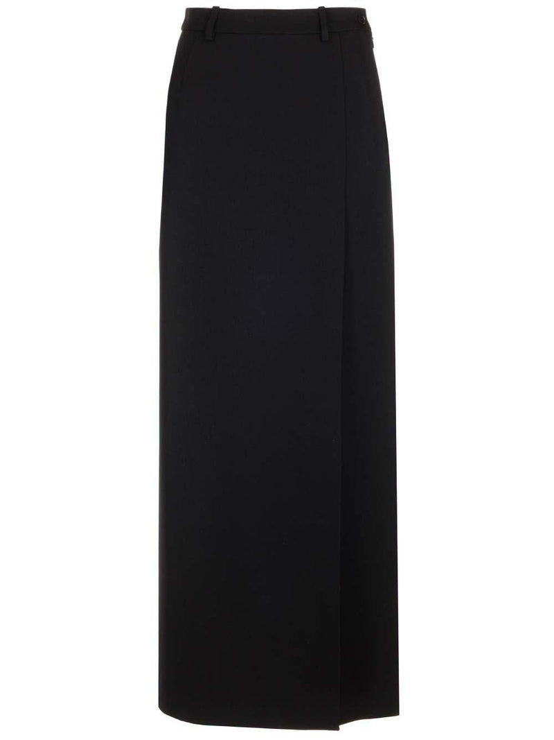 Balenciaga Side Slit Tailored Maxi Skirt - Women