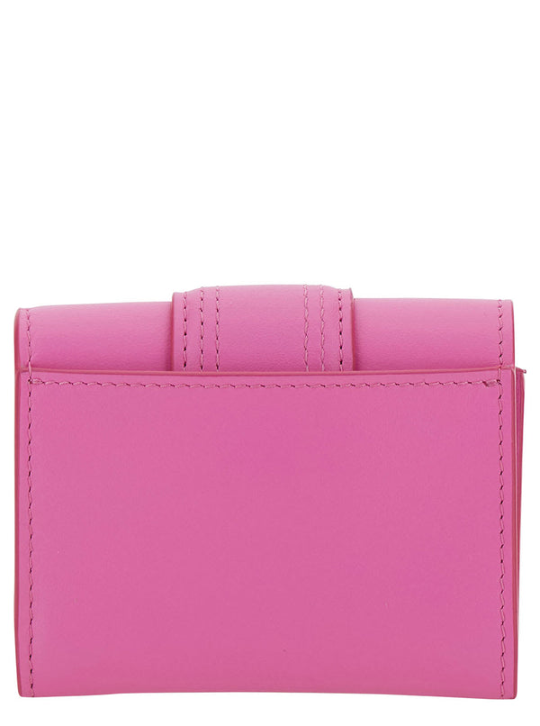 Jacquemus le Compact Bambino Pink Wallet With Magnetic Closure In Leather Woman - Women