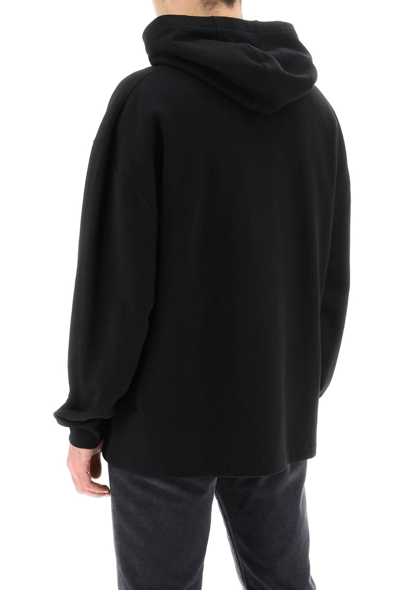 Versace Hooded Cotton Logo Sweatshirt - Men