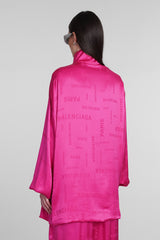 Balenciaga Casual Jacket In Fuxia Silk - Women