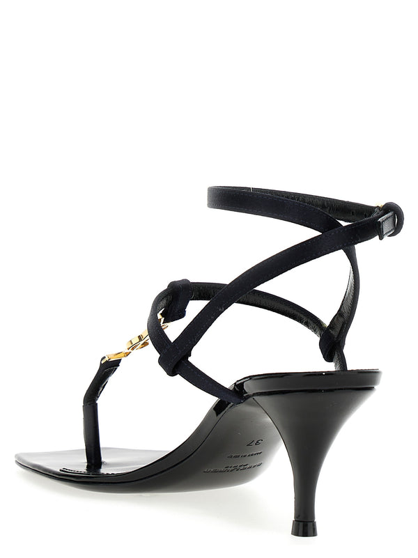 Saint Laurent Cassandra Satin Sandals - Women