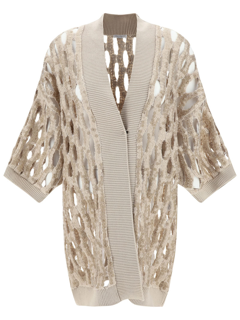 Brunello Cucinelli Sequin Cut Out Cardigan - Women