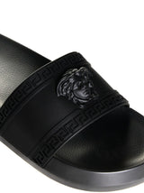 Versace Black palazzo Slides - Men