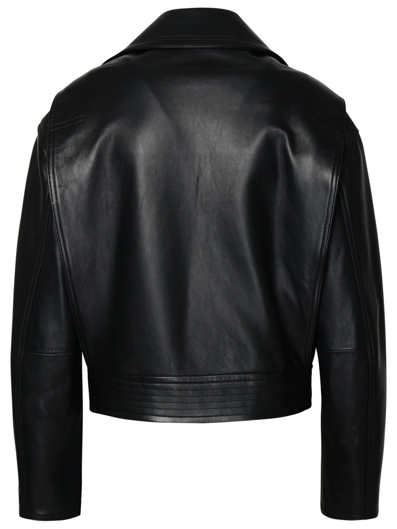 Versace Black Lambskin Jacket - Women