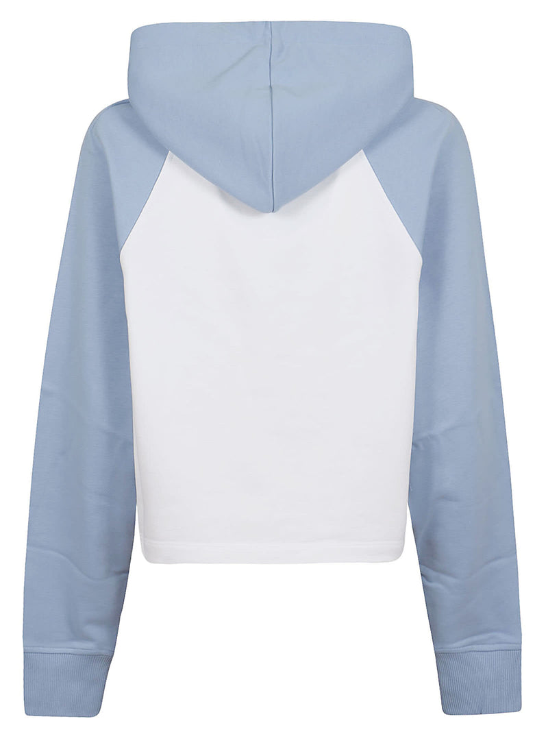 Balmain Print Raglan Cropped Hoodie - Women