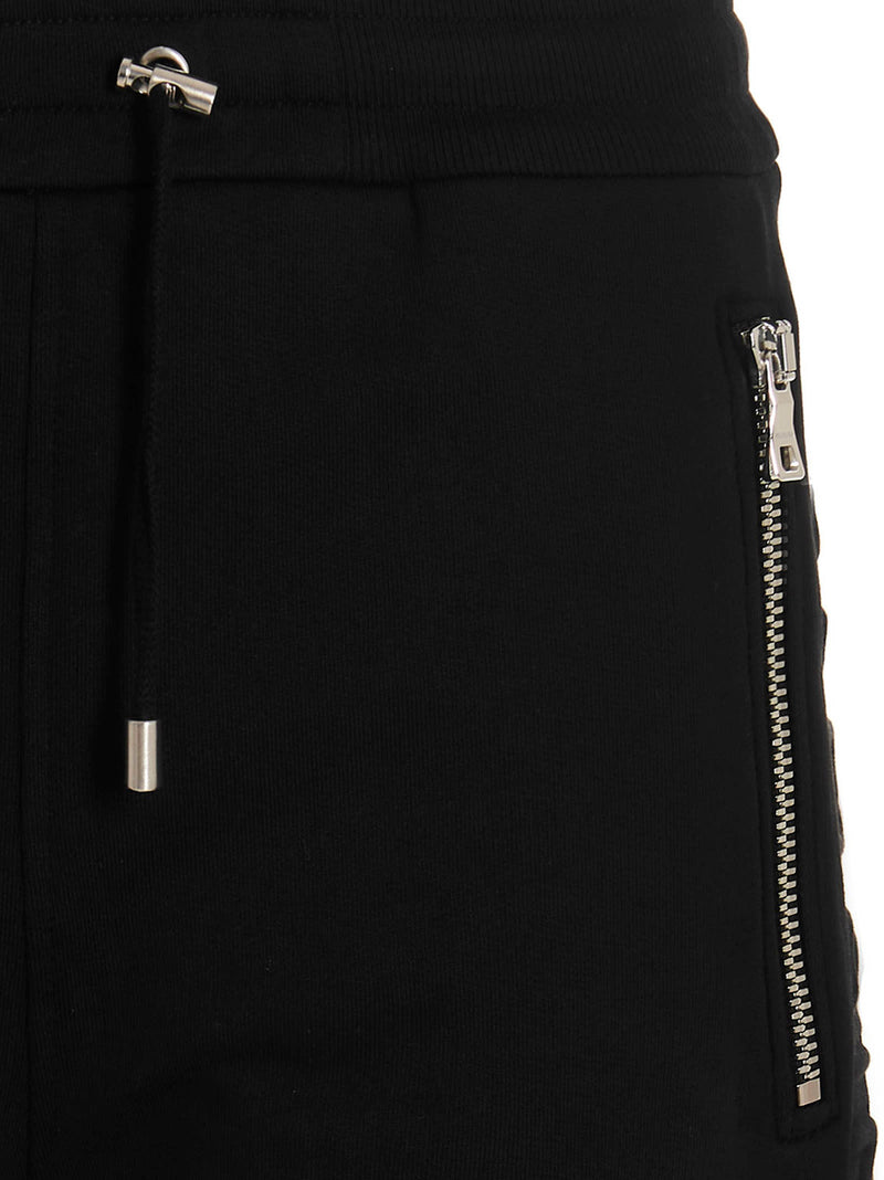 Balmain Black Cotton Bermuda Shorts - Men