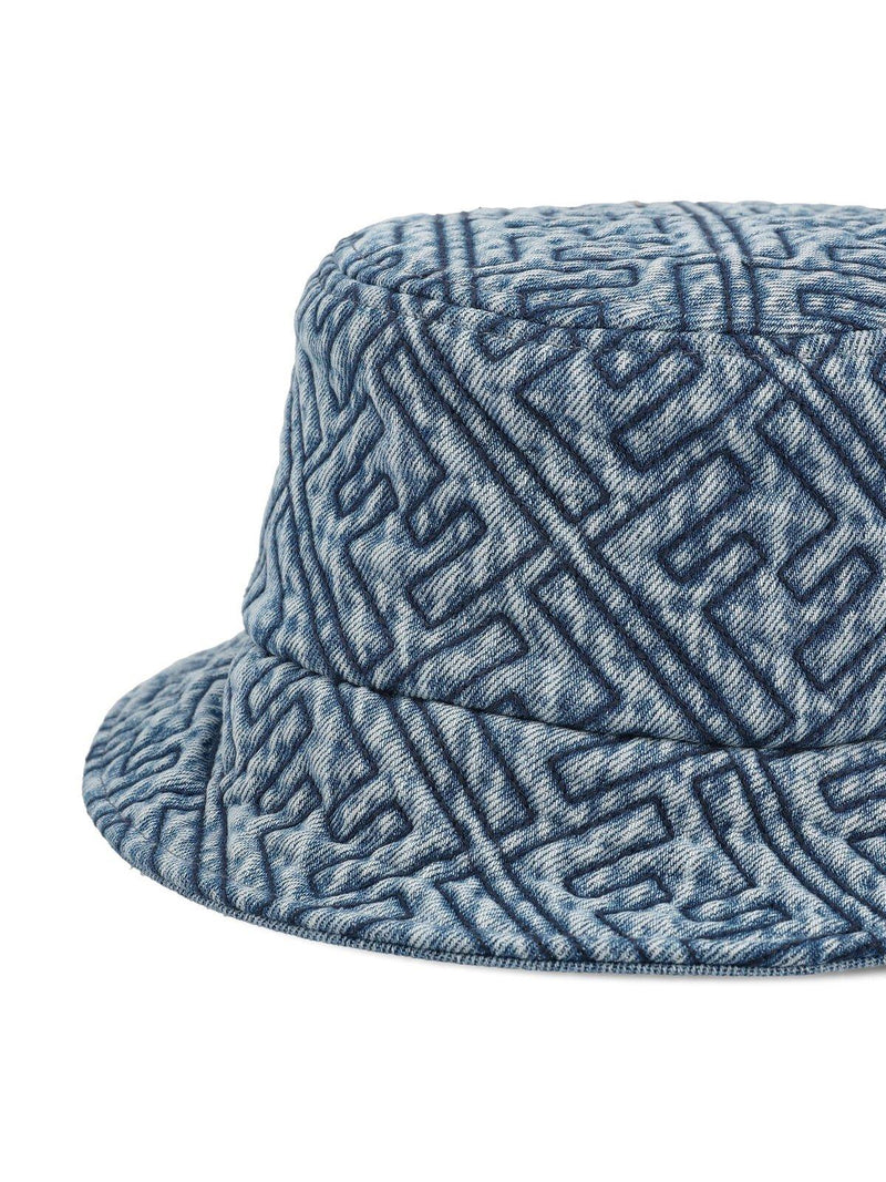 Fendi Ff Motif Denim Bucket Hat - Women