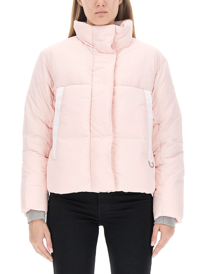 Canada Goose junction Pink Nylon Cropped Down Jacket - Women